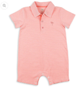 Salmon Stripe Romper