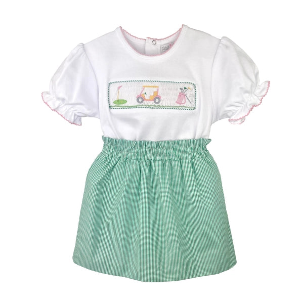 Smocked Golf Skort Set