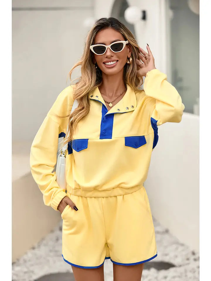 Color block 2 piece set